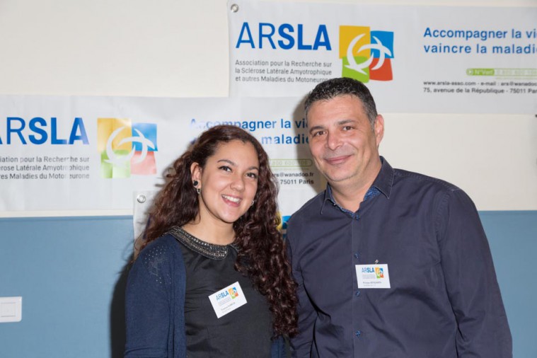 ARSLA 2015 - Rencontre annuelle des bénévoles de l'ARSLA du 31-01 et 01-02-2015 à Paris, Ici Vanessa Garcia et Philippe Benjamin