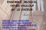 Affiche : le dimanche 13 novembre à 15h, à l'Eglise St Pierre et St Paul de Paulx (44), est organisé un concert au profit de l'ARSLA. Orgue : Henry VAULOUP, hautbois : Clara Durand, , saxophone: Hannah Durand, chef de choeur et soliste : Isabelle Cheguillaume