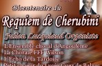 Requiem du centenaire de Cherubini : Julien Lucquiaud organise une concert de chorales réunissant 4 choeurs : l'ensemble chorale d'Angoulême, chorale FFF Wilson, l'écho de la Tardoire, et le petit choeur du lycée Balzac. Sous la direction de Georges Pinay, libre participation au profit de l'association ARSLA.