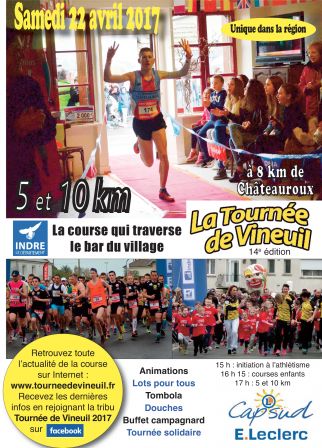 Visuel de la course tournée de Vineuil - 22 avril au profit de l'ARSLA