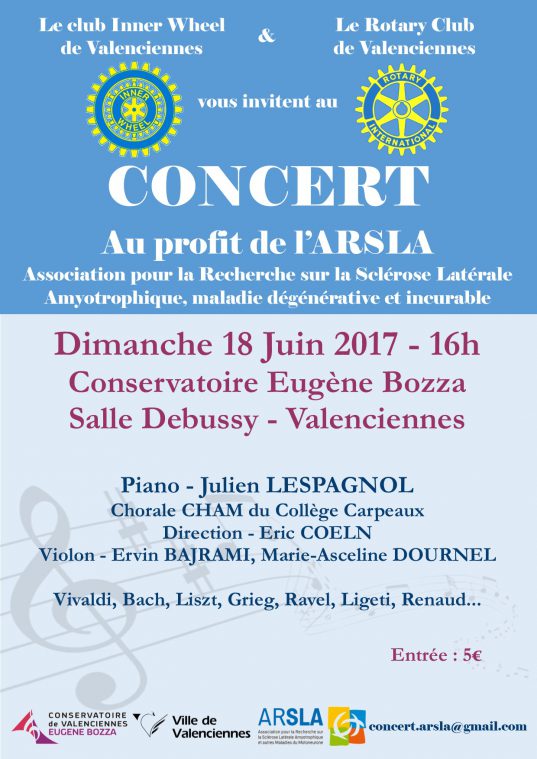 Concert au profit de l'ARSLA