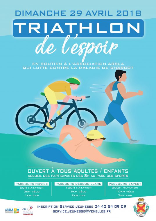 Affiche Triathlon de l'espoir Venelles