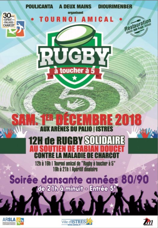 Rugby -Maladie de Charcot