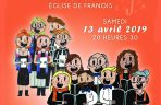 Concert de chorale à l'église de Franois le 13 avril 2019 ARSLA Maladie de charcot