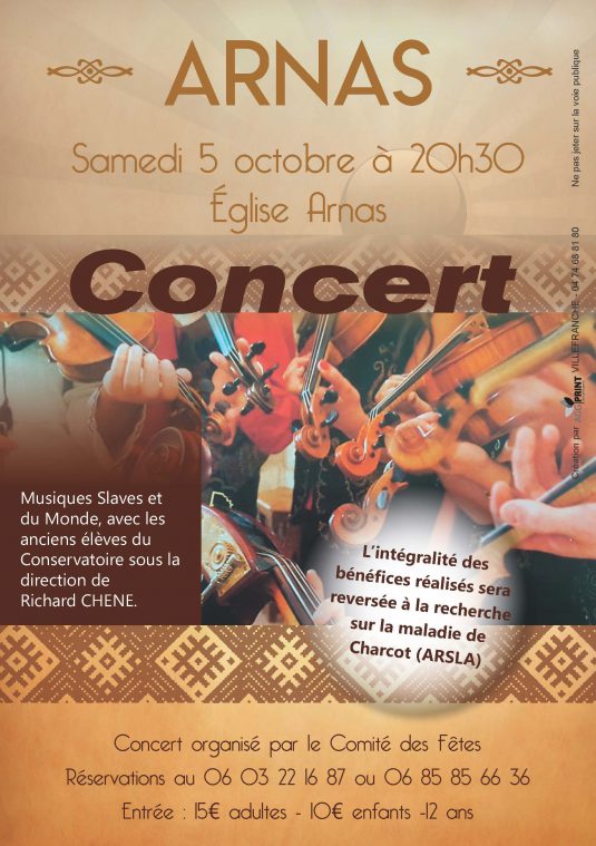 CONCERT SLAVE - ARSLA Maladie de Charcot