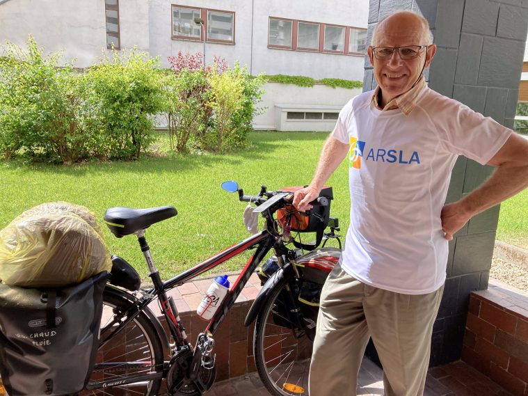 JOEL LE BERRIGAUD - PERIPLE 6000KM VELO - ARSLA - MALADIE DE CHARCOT