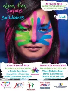 Affiche journée internationale des maladies rares Lille